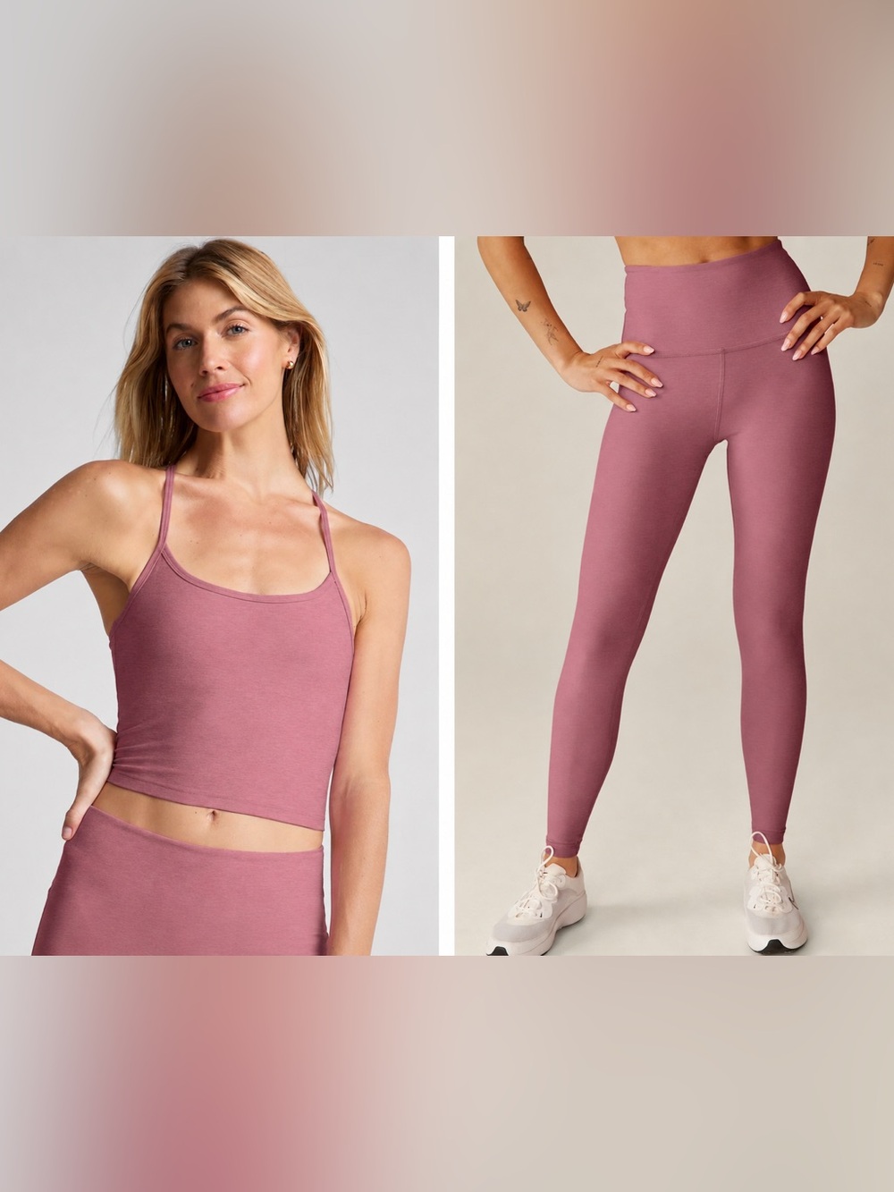 Beyond Yoga Spacedye Slim Racerback Cropped Tank & Midi Leggings Full Set - Picture 8 of 8